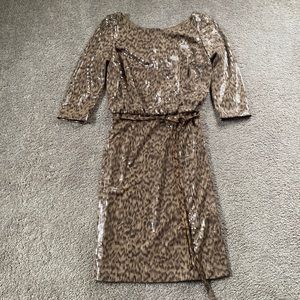 Chet’s B leopard print sequin dress. SALE!
